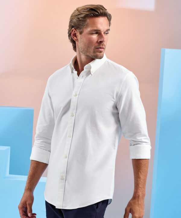Men?s cotton long sleeve Oxford shirt