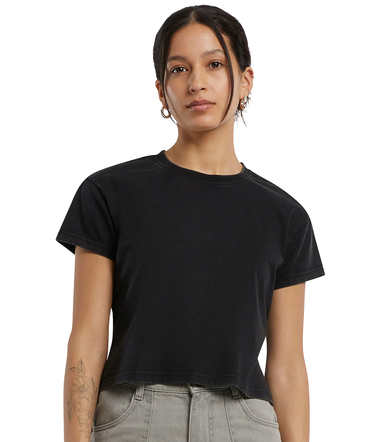  Women?s vintage cropped tee