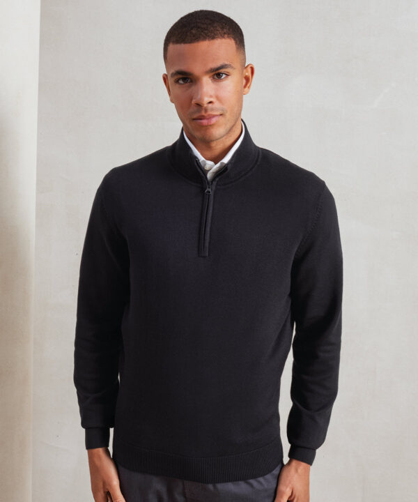 ? zip knitted sweater