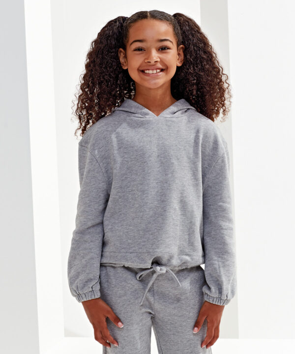 Kids TriDri? recycled cropped oversize hoodie